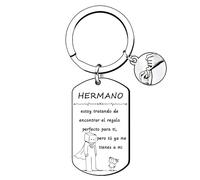 YZLPLP Regalos originales para hombre，Llavero hermano para siempre，Llavero de la amistad hermano，Llavero hermano hermano estoy tratando de encontrar el para ti