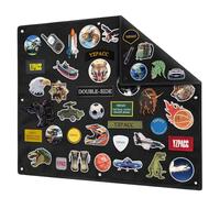 Yzpacc Tablero de exhibición de parches tácticos, Panel plegable con superficie de lazos para colgar y mantener parches militares, de combate y de moral, diseñado para el ejército y fuerzas armadas