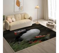 YZQGLHP Alfombra de área Frailecillo Alfombra Salon áRbol Antideslizante Lavable Alfombras Pelo Corto 140x200 cm, para Salón Dormitorio Oficina y Decoración del Hoga
