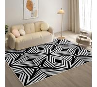 YZQGLHP Alfombra de área GeometríA Alfombra Salon IlusióN óPtica Antideslizante Lavable Alfombras Pelo Corto 60x90 cm, para Salón Dormitorio Oficina y Decoración del Hoga