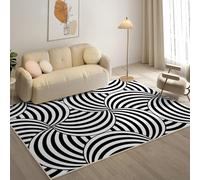 YZQGLHP Alfombra de área GeometríA Alfombra Salon IlusióN óPtica Antideslizante Lavable Alfombras Pelo Corto 180x240 cm, para Salón Dormitorio Oficina y Decoración del Hoga