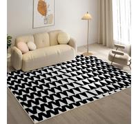 YZQGLHP Alfombra de área GeometríA Alfombra Salon TriáNgulo Antideslizante Lavable Alfombras Pelo Corto 80x150 cm, para Salón Dormitorio Oficina y Decoración del Hoga