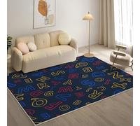 YZQGLHP Alfombra de área LíNeas Onduladas Alfombra Salon GeometríA Antideslizante Lavable Alfombras Pelo Corto 200x300 cm, para Salón Dormitorio Oficina y Decoración del Hoga