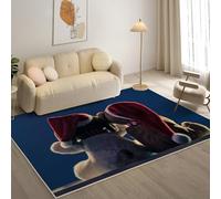 YZQGLHP Alfombra de área Perro Alfombra Salon Cielo Azul Antideslizante Lavable Alfombras Pelo Corto 140x200 cm, para Salón Dormitorio Oficina y Decoración del Hoga