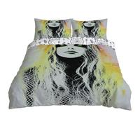 YZQGLHP Estilo CibernéTico Oscuro Funda Nórdica Reversible Cuadrada 200x200 cm - para Cama de 105 cm - Incluye 2 Fundas Estándar 45x75 cm - Doble Cara Bruja de NeóN