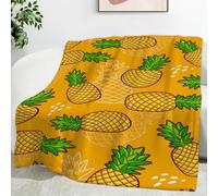 YZQGLHP Manta Dibujos Animados Mantas PiñA Estampado 3D Cobija Mantas Suave Franela para Cama, Cobertor Sofa 180x200 cm Manta de Microfibra Cálida Decorativa