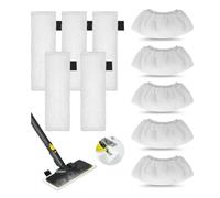 YZROHYI 10 Piezas Paño Microfibra para Karcher,Paños para Limpiador de Vapor Reutilizables,Recambio Mopa Vaporeta Lavable para Karcher Easyfix SC1 SC2 SC4 SC5,Accesorios Vaporeta Recambios Paños Mopa