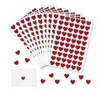 YZROHYI 1200 Pièces,Stickers Coeur Autocollant,Gommettes Coeur Paillettes,Etiquette Coeur Autocollante,Stickers Scrapbooking Coeur,Stickers Amour Couple,Sticker Enveloppe Mariage pour Cadeau