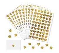 YZROHYI 1200 Pièces,Stickers Coeur Autocollant,Gommettes Coeur Paillettes,Etiquette Coeur Autocollante,Stickers Scrapbooking Coeur,Stickers Amour Couple,Sticker Enveloppe Mariage pour Cadeau