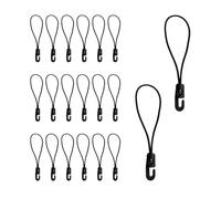 YZROHYI 20 PCS Goma Tensora con Ganchos,Tensores Elásticos Pequeños,Tensor Elastico Gancho Camping,Pulpos Elasticos con Gancho Cortos,Cuerdas EláSticas Ganchos Multifuncional para Lonas, Red Tienda