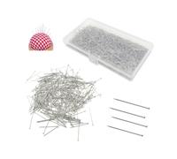 YZROHYI 2000 Piezas Alfileres Costura Acero Inoxidable 26 MM,Alfileres Patchwork con Cabeza,Sewing Pin,Alfileres de Modista,Alfileres de Sastre,Pasadores de Costura Accesorios para Coser Tela