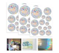 YZROHYI 39 PCS Atrapasoles Pegatina para Ventanas de Prisma,Redondo Pegatinas Anticolisión para Ventanas,Suncatcher Sticker Window,Rainbow Window Sticker,Calcomanías de Ventana para Decoración