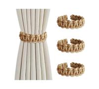 YZROHYI 4 Piezas Abrazaderas Cortinas Bohemios,Sujeta Cortina Exterior,Recoge Cortinas Decorativas,Alzapaños Cortina,Curtain Tiebacks,Soporte de Cortinaes Trenzados para Dormitorio Salón y Oficina