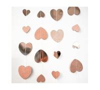 YZROHYI 4 Piezas Guirnalda de Corazones,Guirnalda Corazon de Papel,Guirnaldas Colgante para Fiesta,Guirnaldas Decorativas Cumpleaños,Decoracion Boda para Colgar,Accesorios Decoración San Valentín