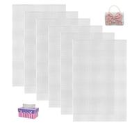 YZROHYI 6 PCS Plastic Canvas para Bolsos 30x20 CM,Hojas de Lona de Malla de Plástico para Bolsos,Tela de Punto de Cruz Plastico,Rejilla de Plastico para Manualidades,Malla Bordado para Ganchillo