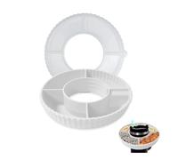 YZROHYI Cuenco de Aperitivos para Stanley Cup Snack Bowl,Tazón de Silicona para Aperitivos con Tapa,Bol Snacks Compatible con 4 Compartimentos,Bandeja de Snack Compatible con Stanley Accesorios