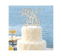YZROHYI Decoración para Tartas de Boda,Topper Pastel Boda,Wedding Cake Toppers Justmarried,Love,Topper Madera Tarta,Decoracion Tarta Comunion,Adornos Tartas,Adorno de Pastel Mr and Mrs para Fiesta
