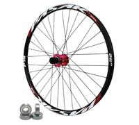 YZSMD Ruedas de Bicicleta 24 26 27.5 Pulgadas, aleación de Aluminio a través del Eje de 142 mm Freno de Disco HG Rojas Selladas 32H Rim Rim y Rueda Trasera para el 7/8/9/10/11/12 Velocidad