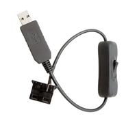 yztju Adaptador USB para Ventilador | Conector USB de 3 y 4 Pines,Regulador de Velocidad del Ventilador - para PC, Computadora de Escritorio, de Enfriamiento y Mantenimiento de Automóvil