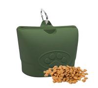 yztju Bolsa para golosinas para perros - Práctica bolsa de aperitivos para perros, impermeable y a prueba de fugas, accesorio portátil para senderismo, camping, excursión con mochila