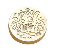 yztju Cabeza de sello de cera en relieve, cabeza con sello de cera de Navidad | cabeza de sello de cera de latón ligero, invitaciones de Acción de Gracias, tarjetas postales, sob