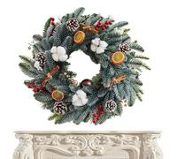 yztju Christmas Wreaths For Front Door - Wall Decorative Garland - Christmas Winter Wreaths For Indoor, Porch Garage Indoor Window Wall House Wedding Fireplace