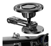 yztju Magnetic Car Mount- 360 Degree Rotating Windshield Phone Mount, Magnetic Car Accessories for Navigation Truck Sedan SUV RV Road Trip Travel Men Women Driver | Delivery Vehicle Dash, Ride Share