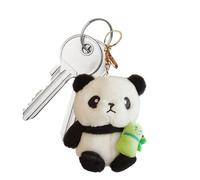 yztju Panda-Schlüsselanhänger - Weicher gefüllter Panda-Taschenanhänger | Niedlicher Plüsch Schlüsselanhänger süßen für Rucksack, Autoschlüssel, Handy, tasche und mehr für Damen, Herren, Kinder