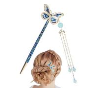 yztju Pinza para el Cabello China, Horquillas para el Cabello Chinas, Horquilla para el Cabello con Borlas | portátil con sujeción firme, elegante tenedor para el cabello con plato, elegante para muje