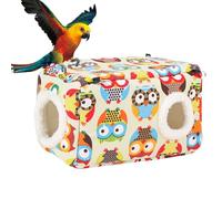 yztju Plüsch-Vogelbetthaus - weiches, warmes Kuschelhüttennest für den Winter | waschbares Hängeversteck für, Unzertrennliche, Sittiche, Nymphensittiche, Kanarienvögel, Finken, Sittiche, gemütlich