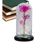 yztju RoseNight Light- Rainbow Artificial Forever Flower Ornament, Romantic roselightUp Flowers Exquisito for Wife Daughter | Proposal Engagement Gift, Wedding Stocking Stuffer, New Home Gift, Prom