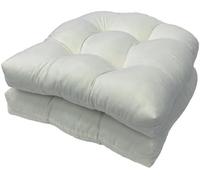YZTTCD Cojín de Patio Impermeable en Forma de U Cojines para Sillas, Ideal para Jardín Y Sala de Estar, para Uso Interior Y Exterior, 48 X 48 cm, Blanco, Impermeable.