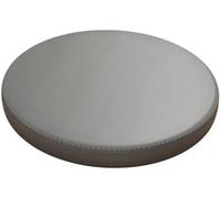 YZTTCD Cojín Redondo Impermeable de Espuma Viscoelástica de Cuero Sintético Cojines para Sillas, Antideslizante para Cocina, Restaurante, Interior, Gris Claro, 40 cm