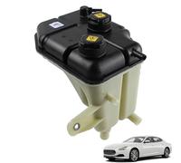 YzusGomumu Depósito de desbordamiento de refrigerante del radiador del motor con tapa compatible con Maserati Ghibli Levante Quattroporte V6 V8 3.0L 3.8L 4.7L Sustituye a 670031651