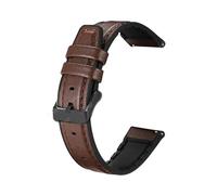 yzw6688 Correa de cuero de silicona de 20 mm compatible con GTS 4 2 Mini/GTS 3/2e Correa compatible con Bip 3 Pro/Bip U Pro/Bip Lite/Bip S Lite Correa de reloj inteligente(Coffee bk,For GTS 2e)