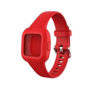 yzw6688 Correa de muñeca de silicona Compatible con pulsera Fit JR3 Compatible con correa de reloj inteligente Vivofit Jr.3(Red)