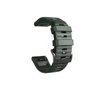 yzw6688 Correa de reloj Quickfit 22 26 mm compatible con Tactix 7 AMOLED Delta Bravo correa de reloj compatible con Quatix 7 7X 6 5 3 banda de silicona for deportes al aire libre(Style1 Army green,Qui