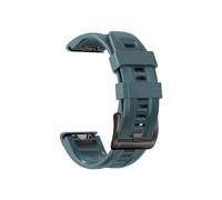 yzw6688 Correa de reloj Quickfit 22 26 mm compatible con Tactix 7 AMOLED Delta Bravo correa de reloj compatible con Quatix 7 7X 6 5 3 banda de silicona for deportes al aire libre(Style3 Lake blue,Quic