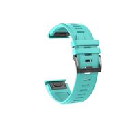 yzw6688 Correa de reloj Quickfit 22 26 mm compatible con Tactix 7 AMOLED Delta Bravo correa de reloj compatible con Quatix 7 7X 6 5 3 banda de silicona for deportes al aire libre(Style2 Light blue,Qui