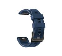 yzw6688 Correa de reloj Quickfit 22 26 mm compatible con Tactix 7 AMOLED Delta Bravo correa de reloj compatible con Quatix 7 7X 6 5 3 banda de silicona for deportes al aire libre(Style3 Midnight blue,