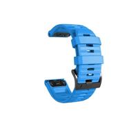 yzw6688 Correa de reloj Quickfit 22 26 mm compatible con Tactix 7 AMOLED Delta Bravo correa de reloj compatible con Quatix 7 7X 6 5 3 banda de silicona for deportes al aire libre(Style1 Sky blue,Quick