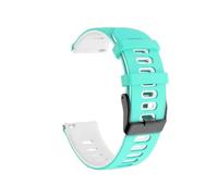 yzw6688 Correa deportiva de silicona de 20 22 mm compatible con Vantage V3 M/M2 Band compatible con Grit X Pro Titan pulsera IGNITE 3 2 Pacer correa de reloj suave(Teal White,22mm)
