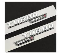 yzw6688 Letras cromadas Negras 3D for Pegatinas con Logotipo de Coche, compatibles con Accesorios A45S / W177, Emblema de Guardabarros Turbo 4matic, Insignia for Maletero Trasero (Color : TB Plus SIL