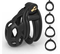 YZWDQYHDYS Jaula de Entrenamiento Ajustable para Hombres, 4 Anillos, Negro, Oscuro
