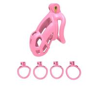 YZWDQYHDYS Jaula deportiva rosa para hombre 3D Cobra con 4 anillas, L