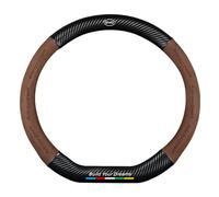 YZWDSFP Funda Volante Cuero para BYD Seal, Antideslizante Transpirable Protector Volante Coche, Durable y Suave Funda Volante Coche, Accesorios Coches Interior Decoracion,D-Brown