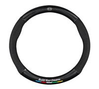 YZWDSFP Funda Volante Cuero para BYD Seal, Antideslizante Transpirable Protector Volante Coche, Durable y Suave Funda Volante Coche, Accesorios Coches Interior Decoracion,O-Black