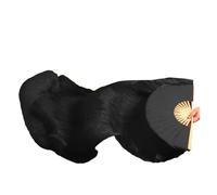 YZWHKJ Abanico Seda Danza del Vientre Abanicos de Seda Natural rayón for Danza del Vientre 1 Pieza for Color Negro for Mano Izquierda o Derecha 180 * 90 cm Hecho a(1pc Right-Royal Silk,150x90cm)