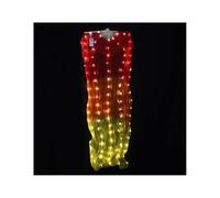 YZWHKJ Abanico Seda Danza del Vientre Abanicos Largos de Seda arcoíris for Danza del Vientre, Accesorios for, 1 Pieza/1 par(1pc Right hand-05,M -150x90cm)