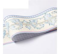 YZWHKJ Cenefa Adhesiva Cocina Afile a prueba de agua Auto adhesivo 5 M Longitud Bordelina Frontera Etiquetas pared Relieve Rústico Tile Vintage Wallpaper Fronteras(Beige eucalyptus)